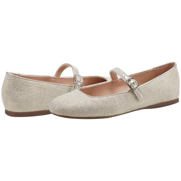 Bandolino Philly Mary Jane Flats Cream and Gold | Women's 8 - Picture 1 of 9